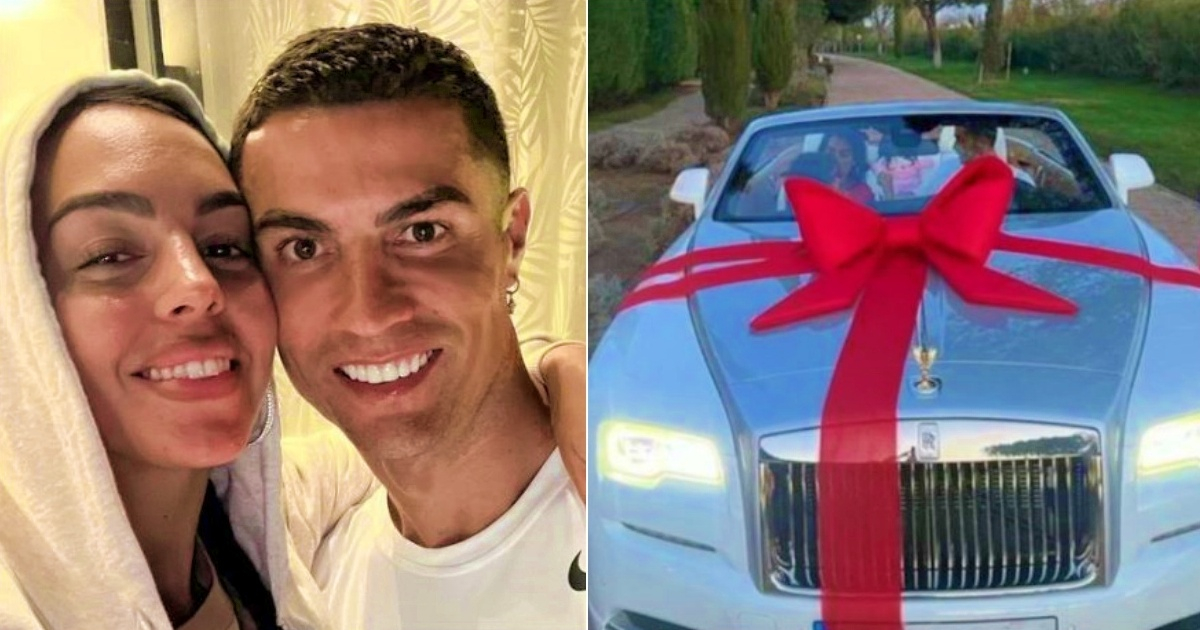 Georgina Sorprende A Cristiano Ronaldo Con Un Rolls Royce Por Navidad