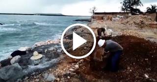 Reconstruyen el Malecón de Gibara