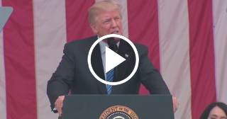 Donald Trump habla a la nación durante el Memorial Day