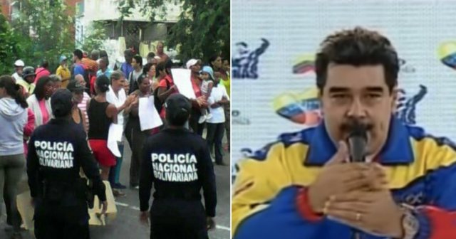 Protestan en Venezuela porque solo dan pernil de cerdo a los que votaron por Maduro