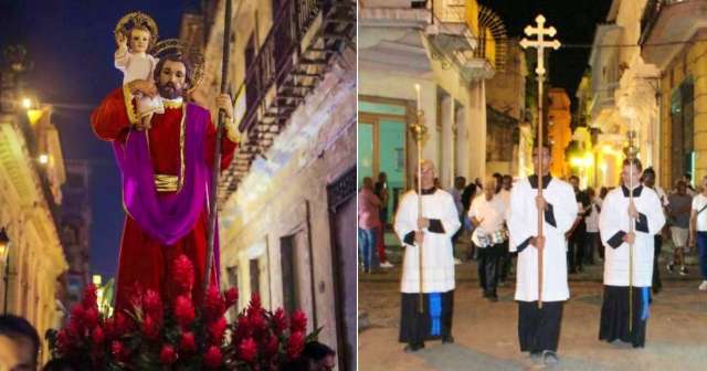 La Habana cumple 503 años: Procesión de San Cristóbal recorre calles del casco histórico