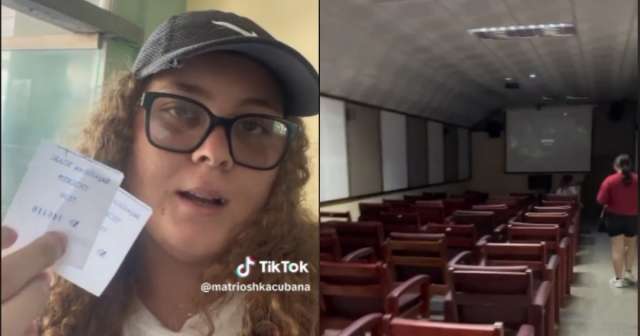 Joven muestra cómo es un cine en Cuba y se hace viral en TikTok