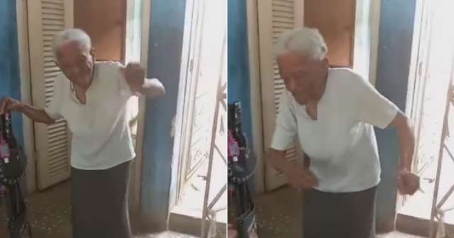 Viral: Abuela cubana de casi 99 años sorprende bailando reguetón