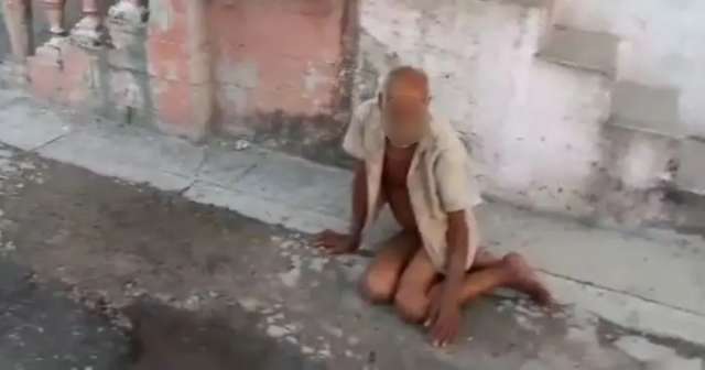 Anciano abandonado y sin tratamiento médico en La Habana