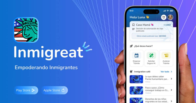 Inmigreat: App que mantiene a inmigrantes al tanto de su proceso de Parole y casos en Cortes de Inmigración