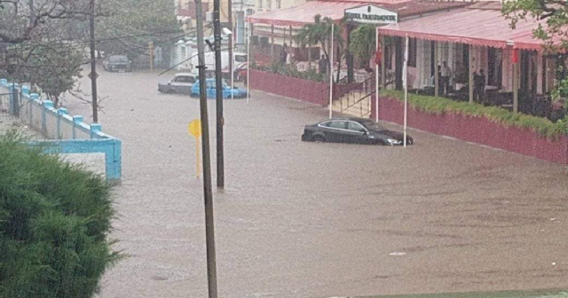 Fuertes inundaciones en La Habana por intensas lluvias