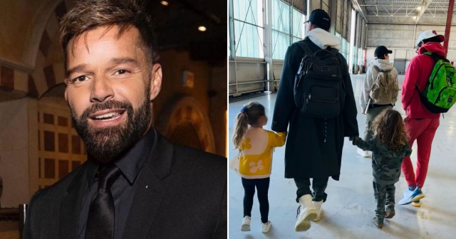 Ricky Martin comparte adorable foto con "su pelotón": Así lo acompañan sus cuatro hijos en su gira