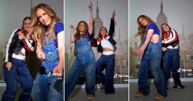 Se vuelve viral baile de Jennifer Lopez en TikTok al lado de Enola Bedard