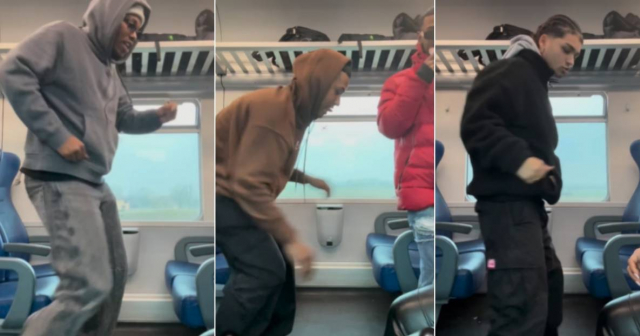 Cubanos se ponen a bailar reparto en un tren de Italia