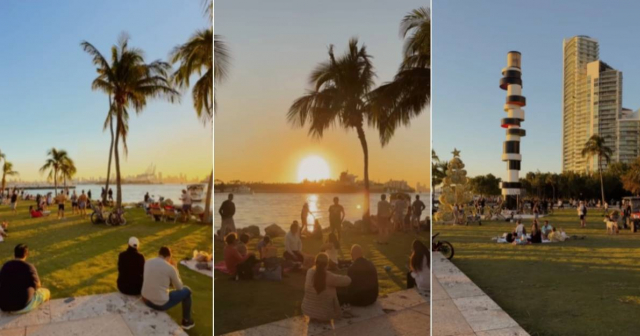 Cosas lindas de Miami: Atardecer en South Pointe Park