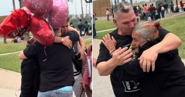 Cubana de 76 años protagoniza emotivo reencuentro en su llegada a Estados Unidos