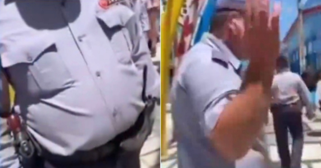 VIRAL: Dos policías amenazan a una mujer en Cuba por vestir un short demasiado corto