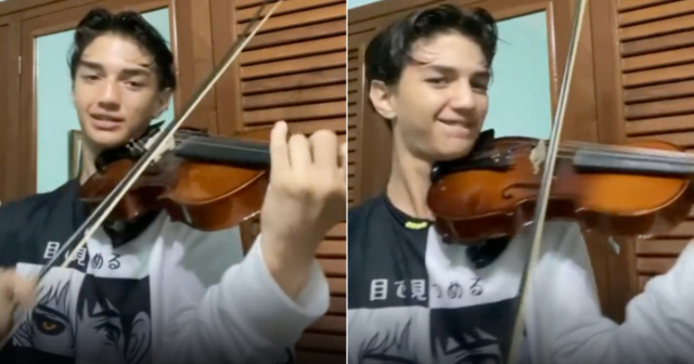 Violinista cubano triunfa en redes con sus interpretaciones de reparto