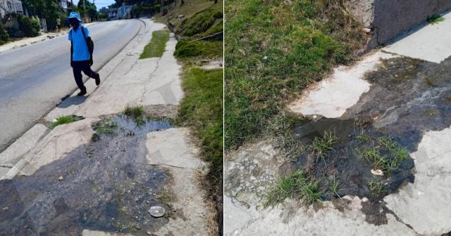 Cubanos denuncian obstrucción de aguas albañales en registro de agua potable: "Estamos tomando agua de mierda"