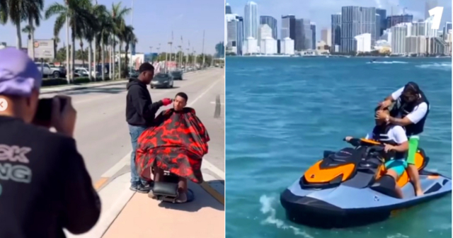 Barberías ambulantes en Miami: ¿Una moda pasajera o un reto viral?