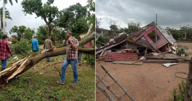 Tornado sorprende en la madrugada a pobladores de Pinar del Río 