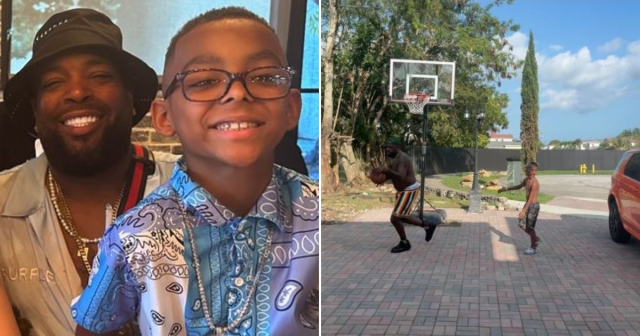 El Micha disfruta jugando con su hijo al baloncesto antes de viajar a Europa: "Me reí como hacía mucho no me reía"