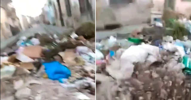 La basura se acumula en las calles de la ciudad de Santiago de Cuba