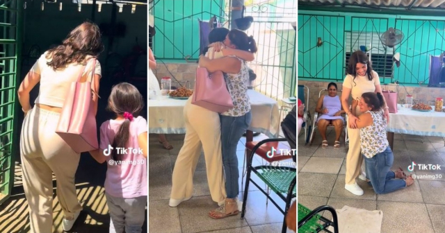 Cubana cumple sueño al regresar a la isla después de 5 años para reencontrarse con su mamá