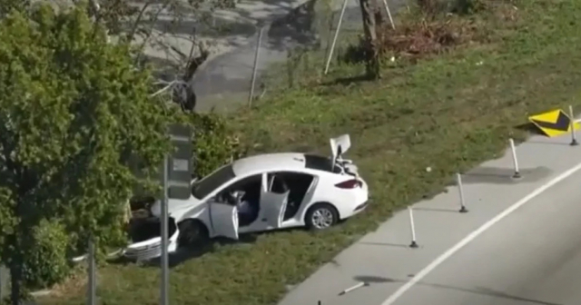Detenido ladrón de un auto que se atrincheró en la I-95 tras persecución policial en Broward y Miami-Dade