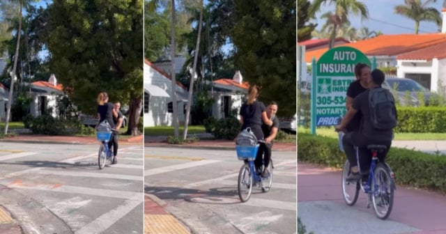 Peligrosa escena de amor sobre ruedas en Miami: "Envidioso el que critica"