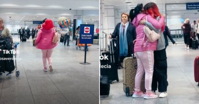 Madre cubana recibe a su hija en Canadá con globos: "Otro sueño permitido por mi Dios"