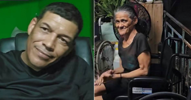 Limay Blanco dona silla de ruedas a cubana con problemas de movilidad