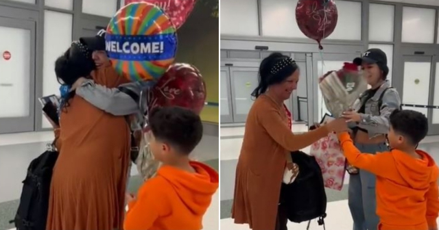 Emotiva bienvenida de una cubana a su madre en Estados Unidos: "Más de 5 años añorando este abrazo"
