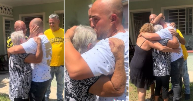 Cubano regresa a la isla después de 12 años: Así fue el emotivo reencuentro con su familia