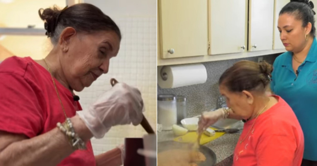 Abuela cubana de 90 años ayuda en negocio de su nieta tras llegar a EE.UU.