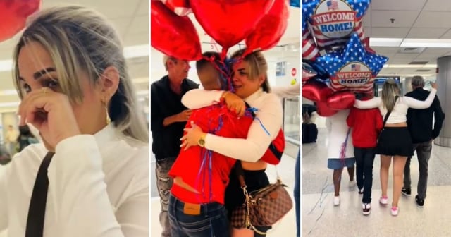 Cubana se reencuentra con su hijo y sus padres en Estados Unidos tras cuatro años separados