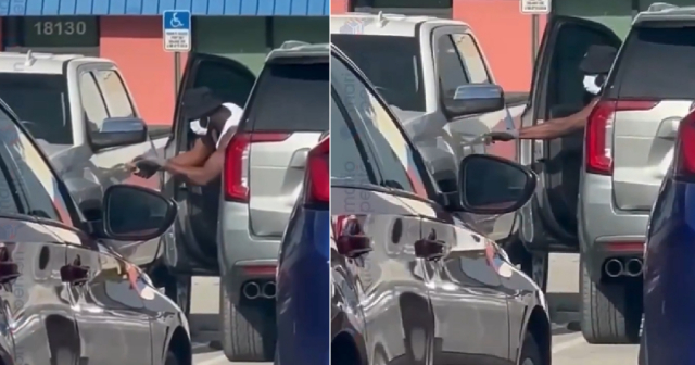 Cubano graba intento de robo de un auto a plena luz del día en Miami