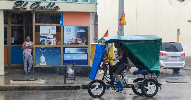 Reportan lluvias intensas en el occidente de Cuba
