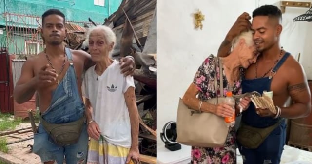 El Hombre de Hierro entrega casa a anciana que perdió todo por derrumbe en La Habana 