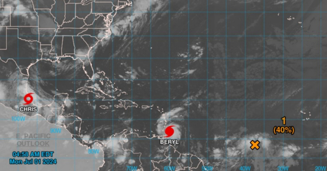 Huracán Beryl baja a categoría 3 en su ruta hacia el Caribe pero sigue siendo muy peligroso
