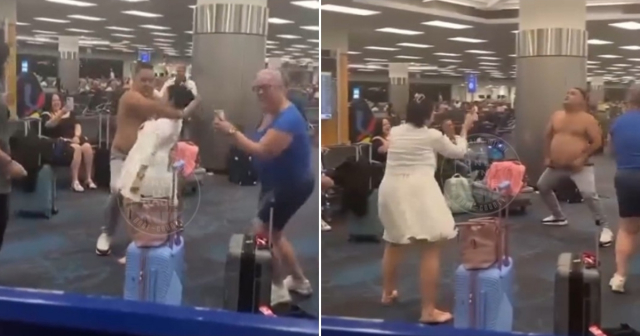 Solo en Miami: Cubanos se despelotan al ritmo de "Marca Mandarina" en pleno aeropuerto