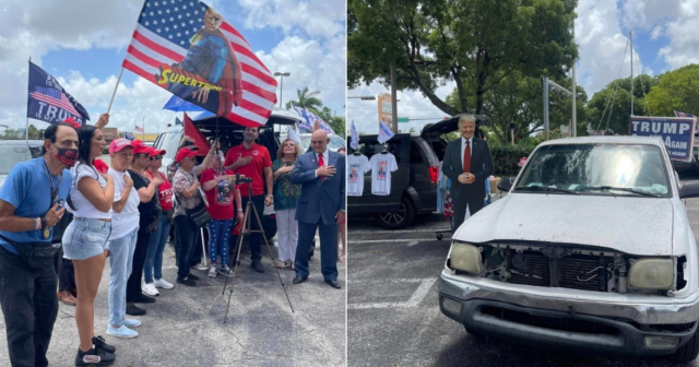 Desde Hialeah, caravana se dirige a Mar-a-Lago en apoyo a Trump