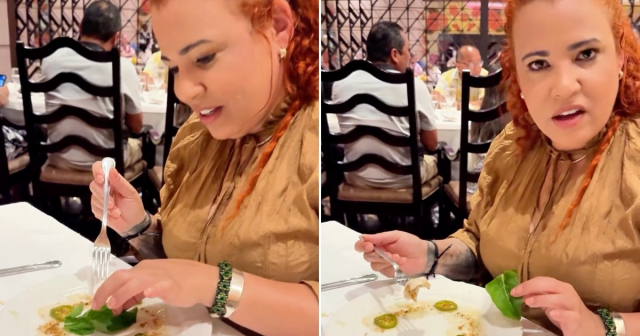 Así fue la experiencia de Cuqui La Mora en un restaurante gourmet: "Esto es sobra de alguien"