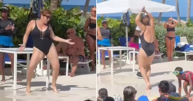 Madre cubana se despelota al ritmo de "Totaíla" en Punta Cana: "Cubano que se respete la pone buena donde sea"