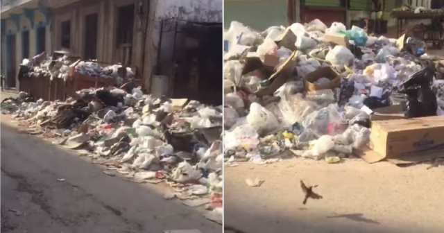 "Un basurero", así amaneció la esquina de Lealtad y San Lázaro en La Habana