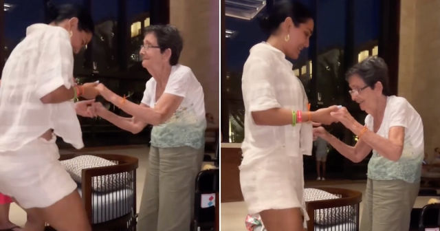 Camila Arteche disfruta bailando con su abuela en Punta Cana: "91 años y contando"