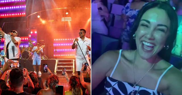 Camila Arteche se despelota bailando en concierto de Gente de Zona en Punta Cana