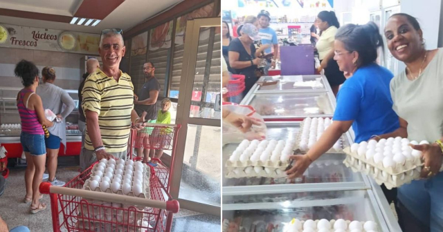 Tienda alardea de la venta de cartón de huevos a casi 6 dólares en La Habana en medio de la escasez