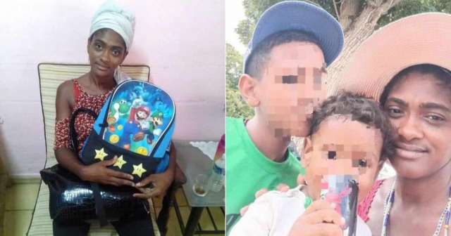 Regalan mochila a madre que extravió los útiles escolares de sus niños en ómnibus de La Habana