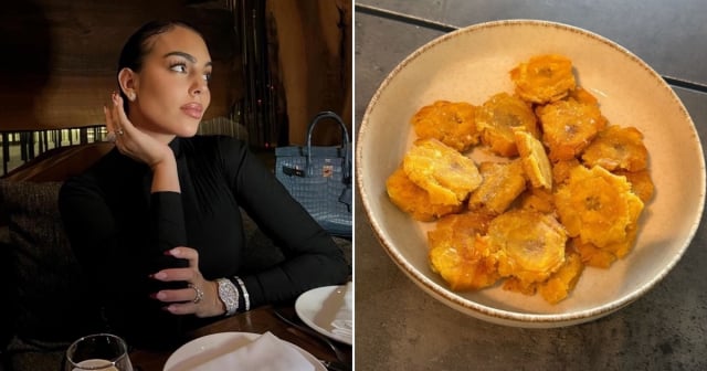 El guiño de Georgina Rodríguez a la comida cubana: ¡A la pareja de Cristiano Ronaldo le gustan los tostones!