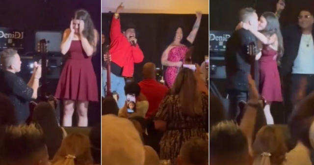 Baby Lores y La Diosa, testigos de propuesta de matrimonio en concierto en Miami