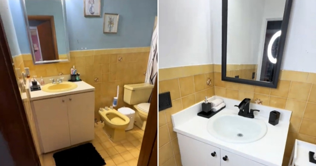 Cubana en USA muestra la transformación de su baño: "Vivir rentado no define tu valor ni éxito"