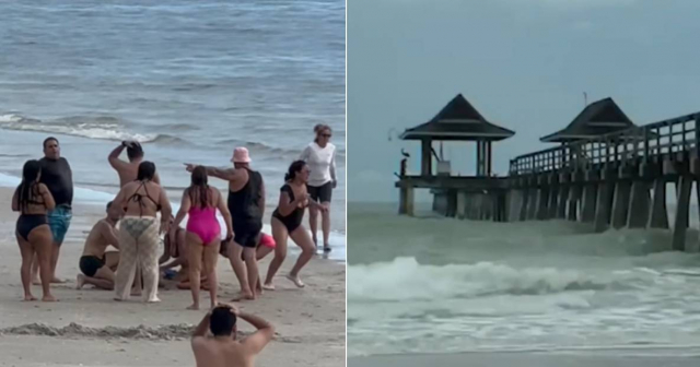 Rayo impacta a tres miembros de una familia cubana en playa de Florida