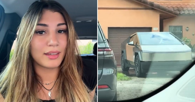 Cubana se defiende tras críticas por comentario que hizo al ver Cybertruck en Hialeah: "Prefiero una casa que el carro del año"