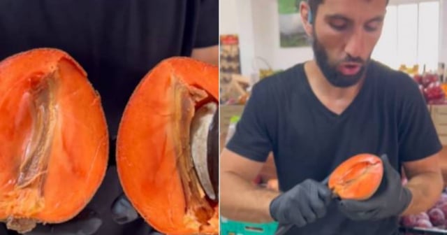 Frutero español se sorprende con sabor del mamey: "Esto pa' los cubanos es lo mejor"